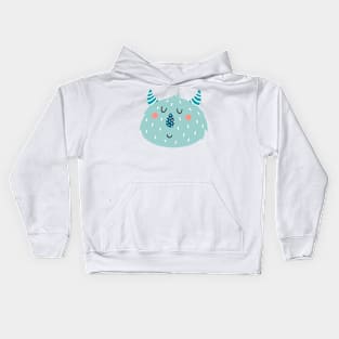 Sweet Blue Monster Kids Hoodie